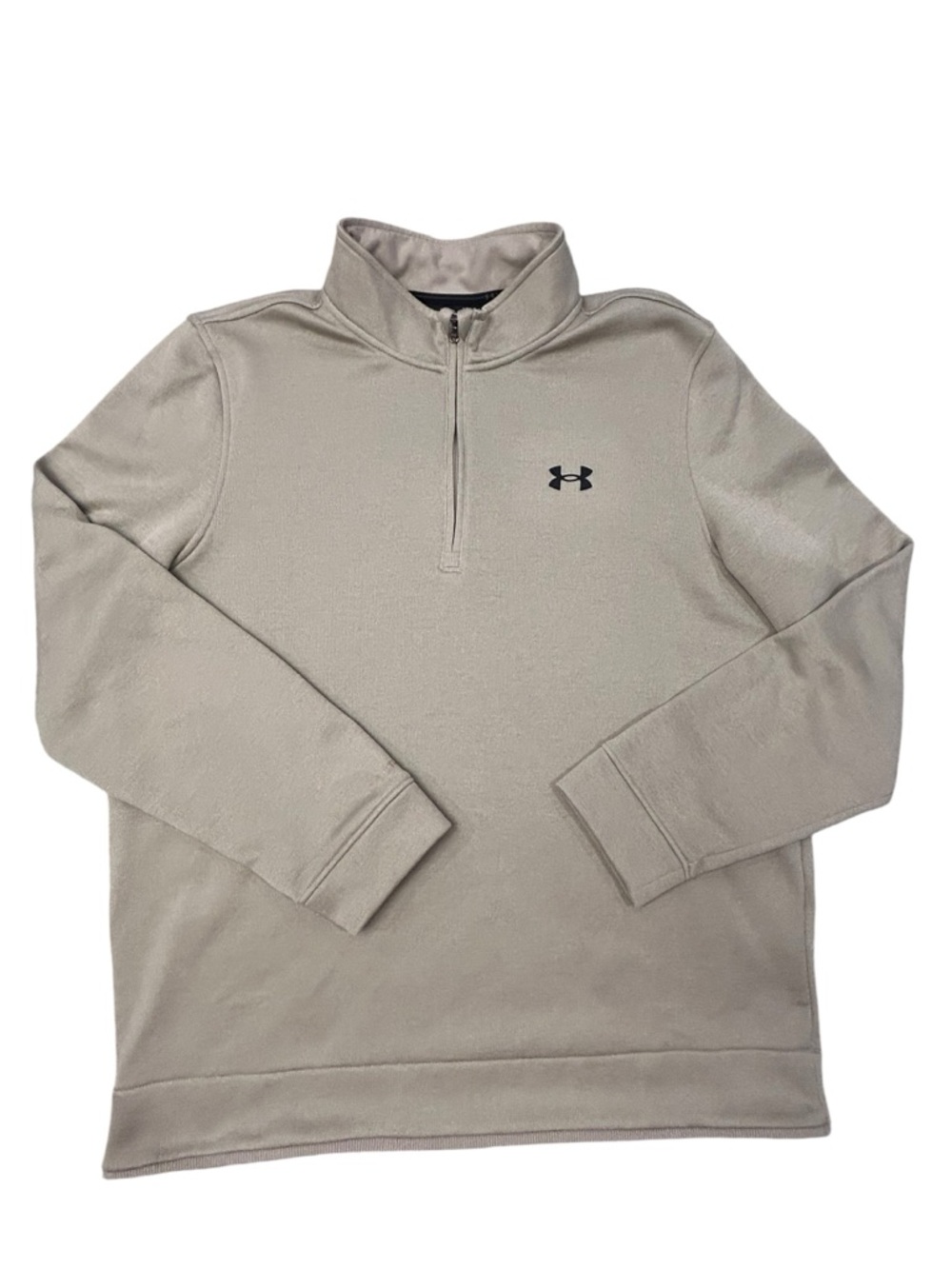 Under Armour Storm Golf  Loose Fit Men’s 1/4 Zip Pullover L Coldgear‎ Tan